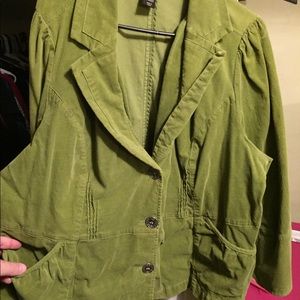 Lane Bryant green jacket